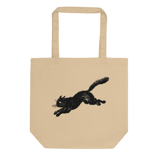 Black Cat 9 Lives Halloween Eco Tote Bag