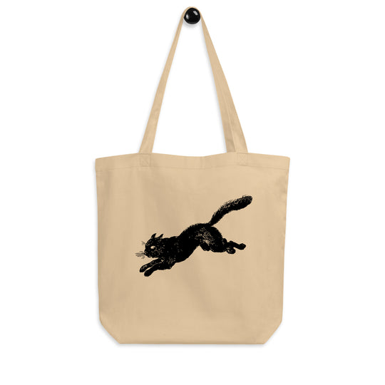 Black Cat 9 Lives Halloween Eco Tote Bag