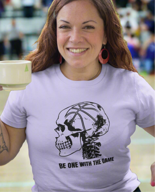 Be one with the game - skull basketball - Graphic t-shirt