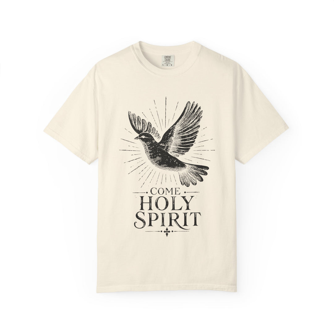 Come Holy Spirit Dove T‑Shirt — 'Come Holy Spirit' Inspirational Christian Tee