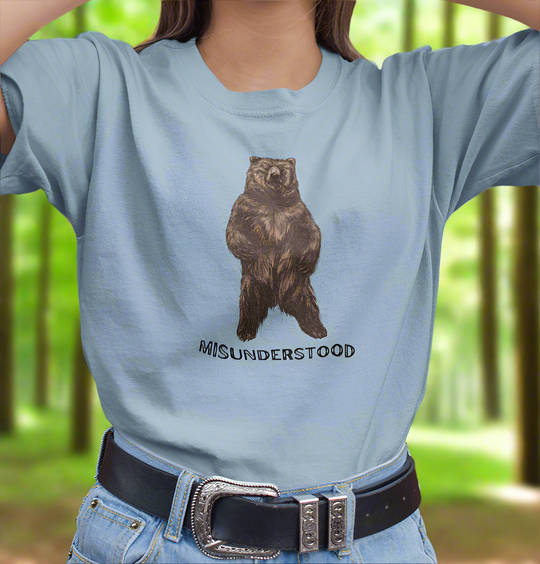 Misunderstood - Grizzly Bear - Outdoors - Graphic t-shirt