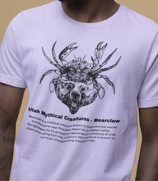 Bearclaw - Utah Mythical Creatures - Graphic t-shirt