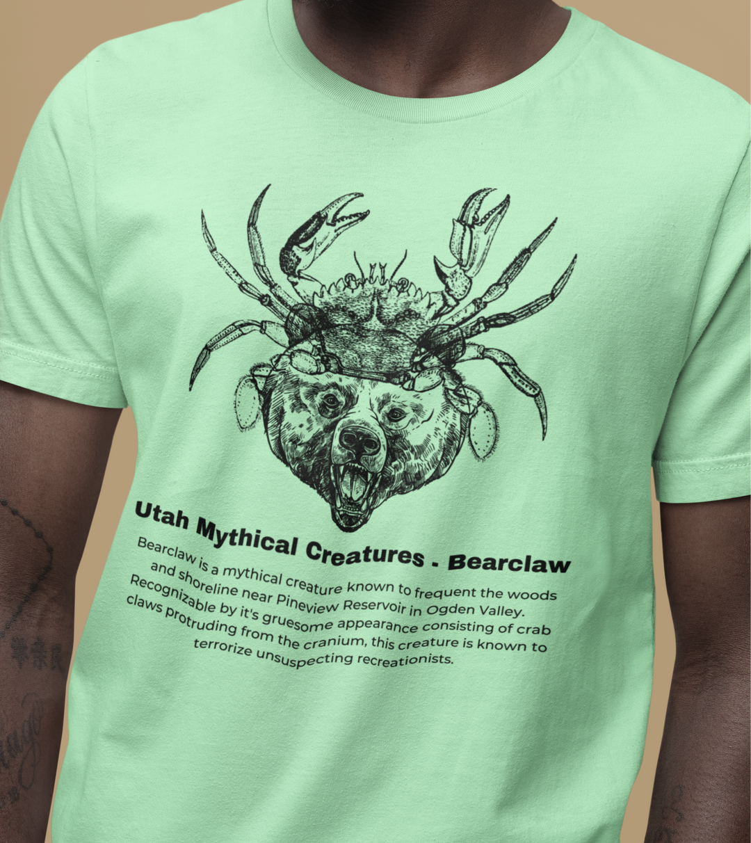 Bearclaw - Utah Mythical Creatures - Graphic t-shirt