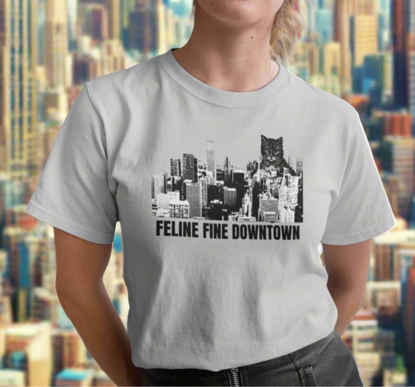 Feline Fine Downtown - Cat City - Graphic t-shirt