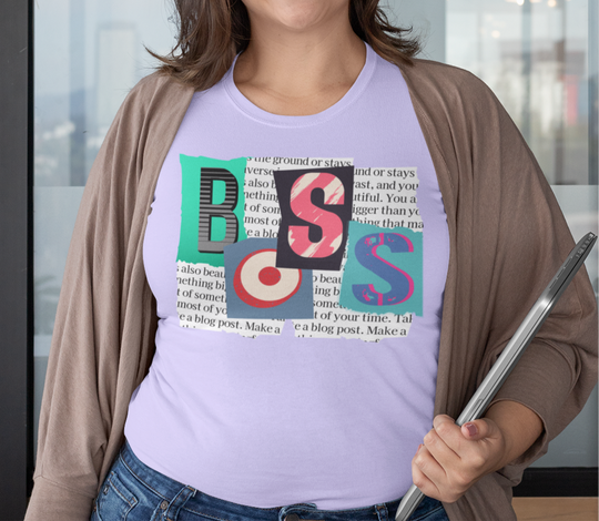 Boss Newspaper Clippings - Graphic t-shirt