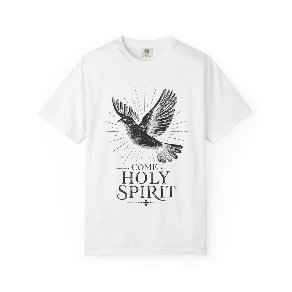 Come Holy Spirit Dove T‑Shirt — 'Come Holy Spirit' Inspirational Christian Tee