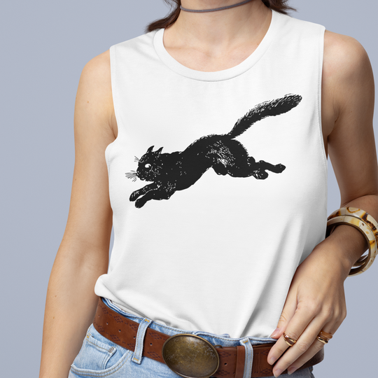 Black Cat 9 Lives Halloween Tank Top