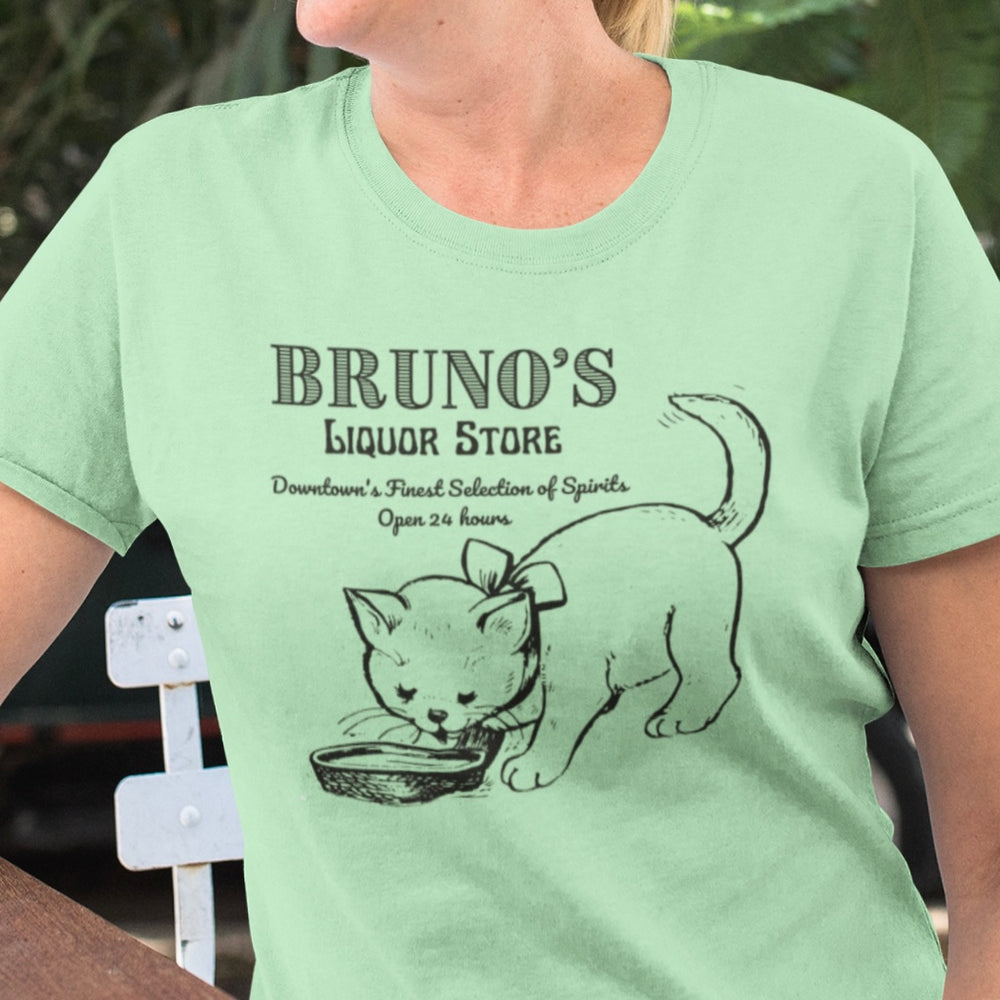 Bruno's Liquor Store Cat Graphic Tee