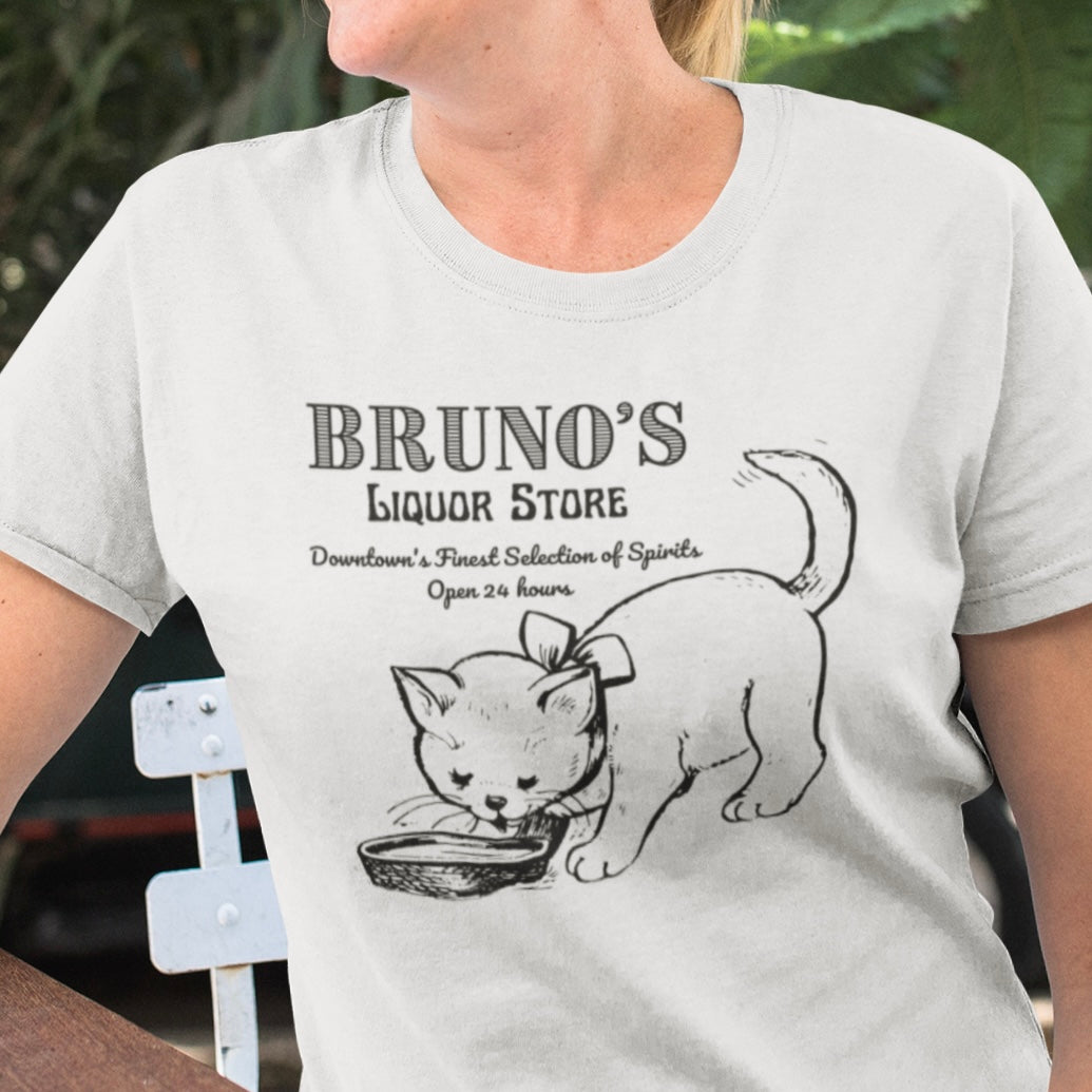 Bruno's Liquor Store Cat Graphic Tee