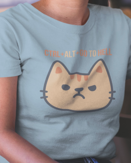 Cat Computer Graphic Tee