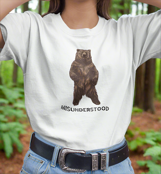 Misunderstood - Grizzly Bear - Outdoors - Graphic t-shirt