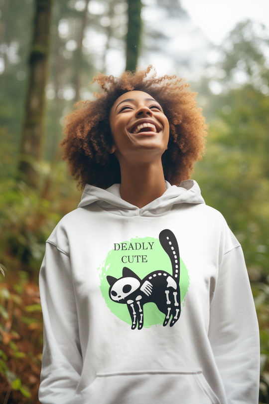 Deadly Cute Cat Halloween Hoodie Sweatshirt