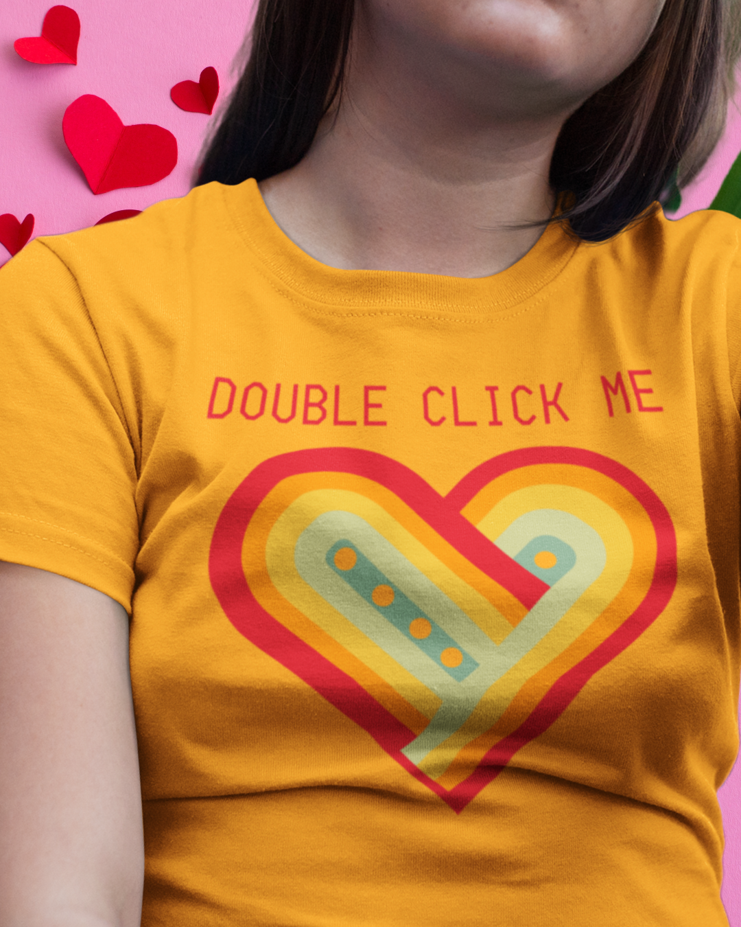 Double Click Me - Digital Heart - Graphic t-shirt