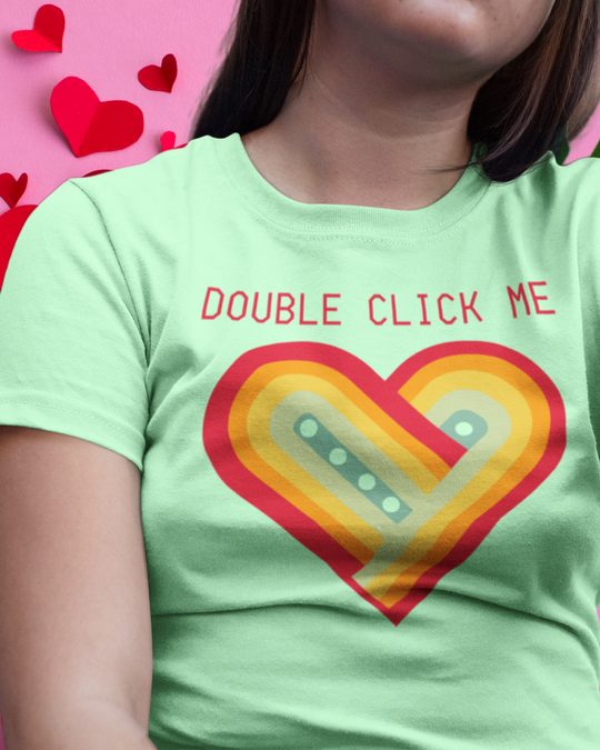 Double Click Me - Digital Heart - Graphic t-shirt