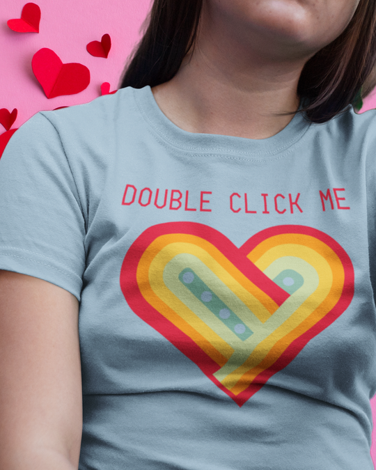 Double Click Me - Digital Heart - Graphic t-shirt