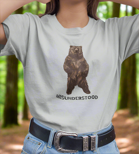 Misunderstood - Grizzly Bear - Outdoors - Graphic t-shirt