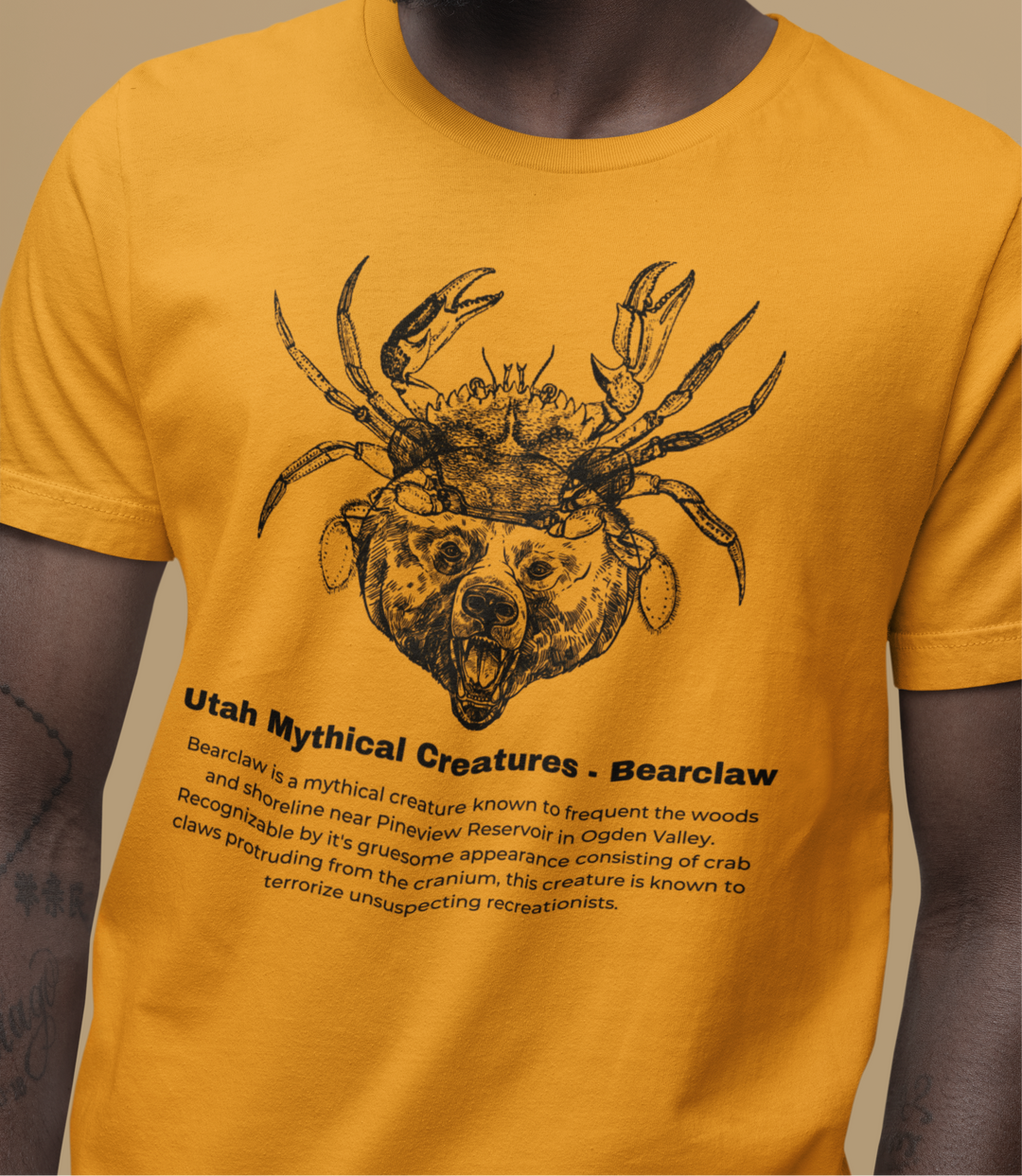 Bearclaw - Utah Mythical Creatures - Graphic t-shirt