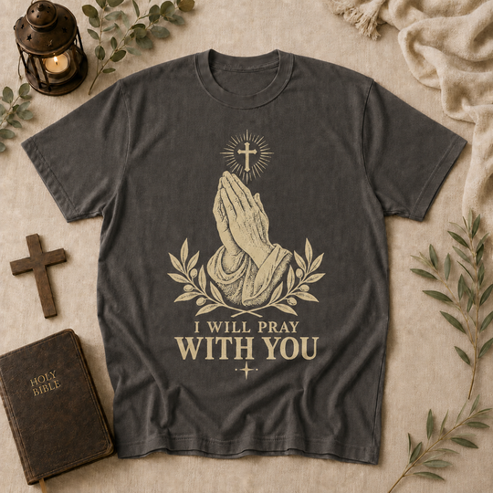 I Will Pray With You Tee In Pepper #color_pepper