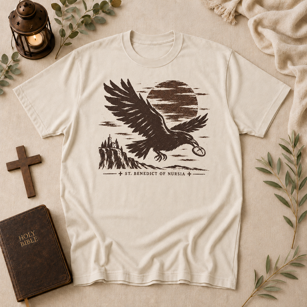 St Benedict Raven Tee In Ivory #color_ivory
