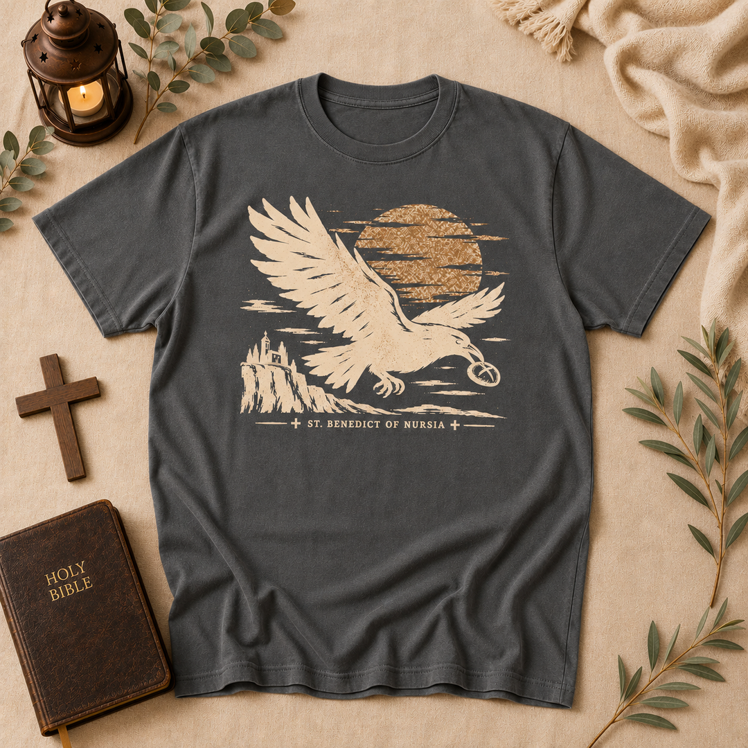 St Benedict Raven Tee In Pepper #color_pepper