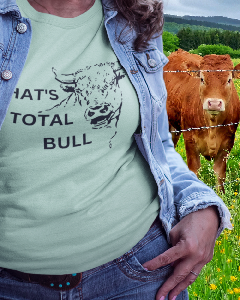 That's Total Bull Western Farm Graphic Tee
