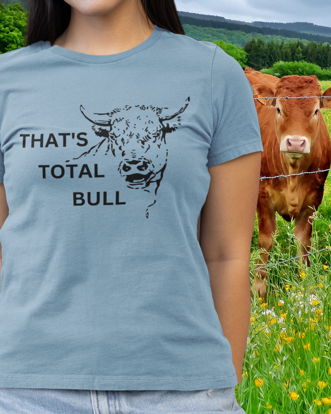 That's Total Bull Western Farm Graphic Tee