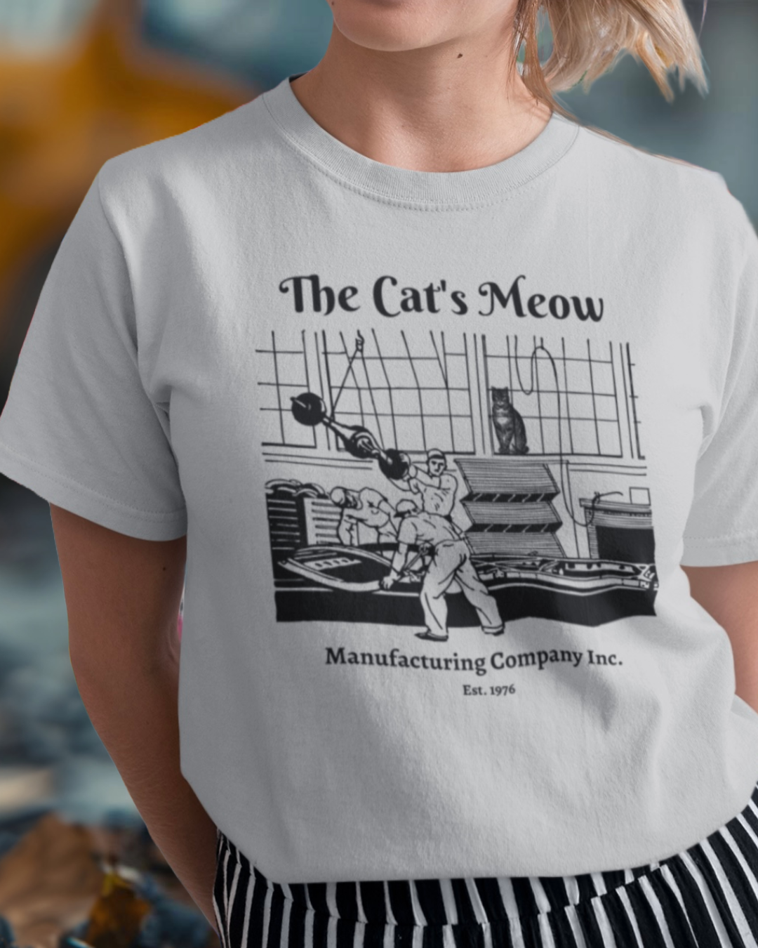 The Cat's Meow Manufacturing - Cat - Graphic t-shirt