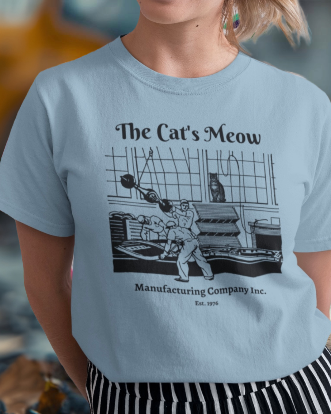 The Cat's Meow Manufacturing - Cat - Graphic t-shirt