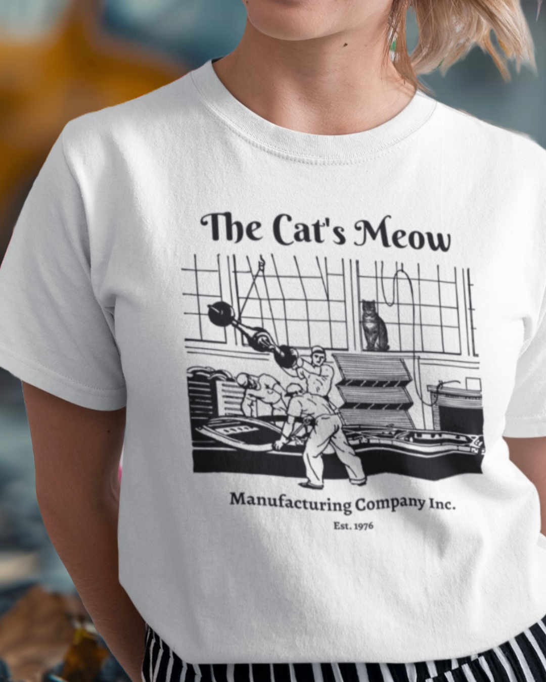 The Cat's Meow Manufacturing - Cat - Graphic t-shirt
