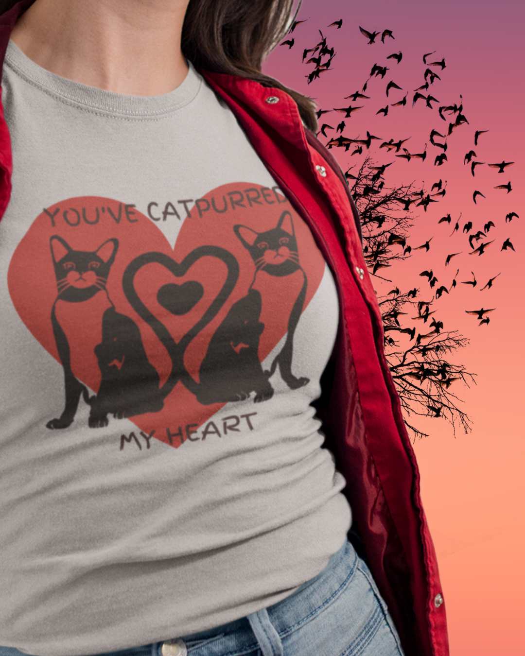 You've Catpurred My Heart - Cat - Graphic t-shirt