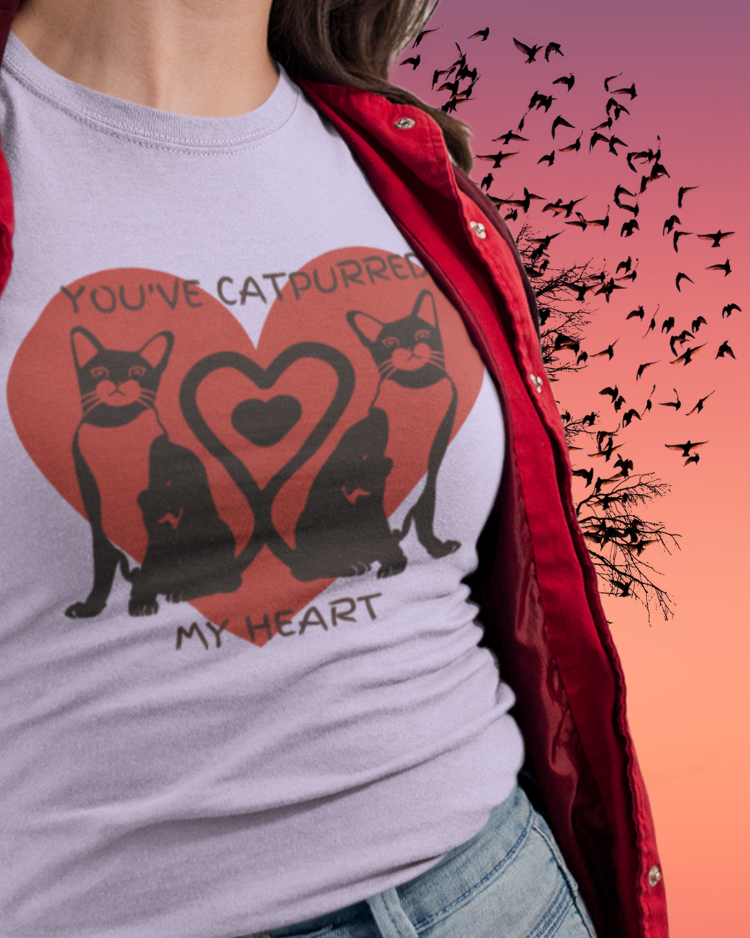 You've Catpurred My Heart - Cat - Graphic t-shirt