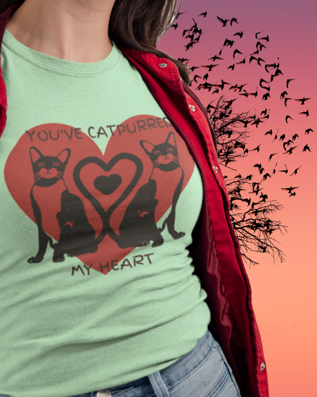 You've Catpurred My Heart - Cat - Graphic t-shirt