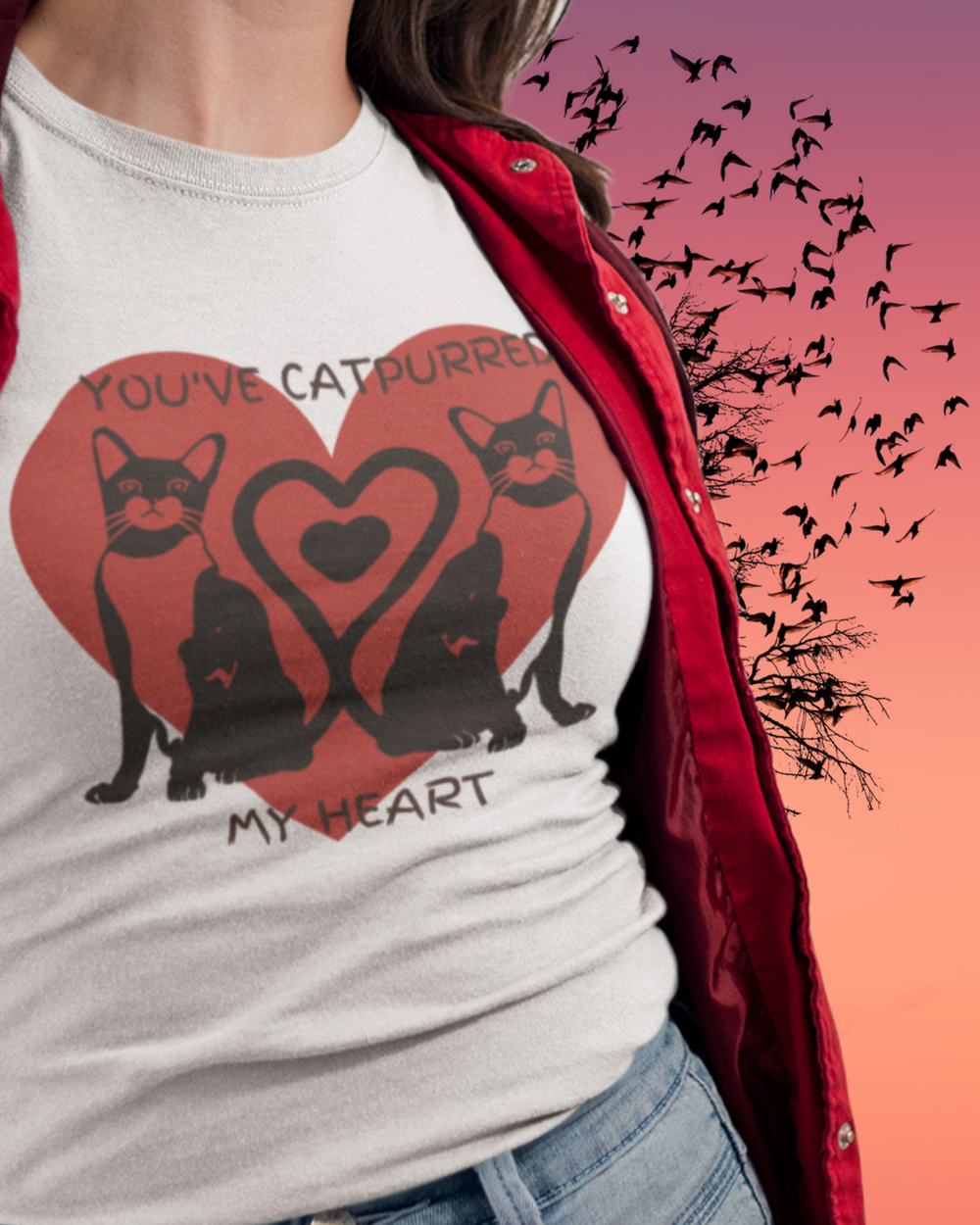 You've Catpurred My Heart - Cat - Graphic t-shirt