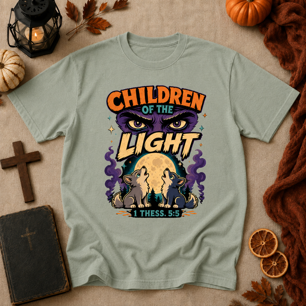 Children of the Light T‑Shirt — Faith-Inspired Retro Graphic Tee