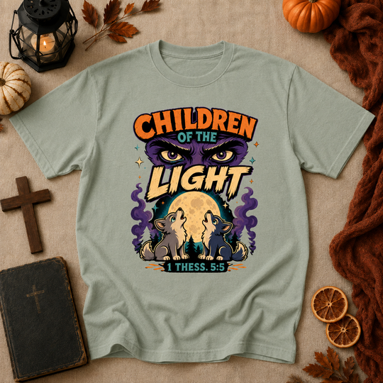 Children of the Light T‑Shirt — Faith-Inspired Retro Graphic Tee