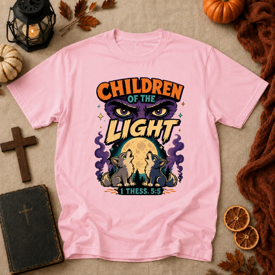 Children of the Light T‑Shirt — Faith-Inspired Retro Graphic Tee
