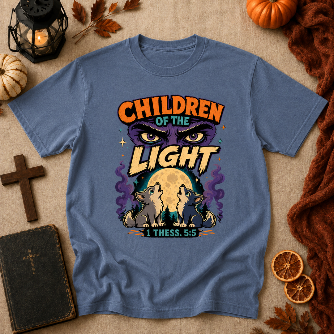 Children of the Light T‑Shirt — Faith-Inspired Retro Graphic Tee