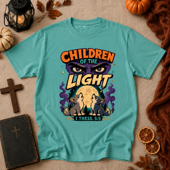 Children of the Light T‑Shirt — Faith-Inspired Retro Graphic Tee