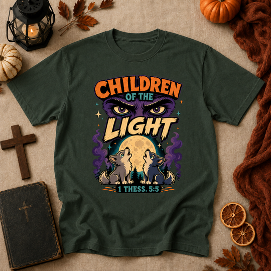 Children of the Light T‑Shirt — Faith-Inspired Retro Graphic Tee