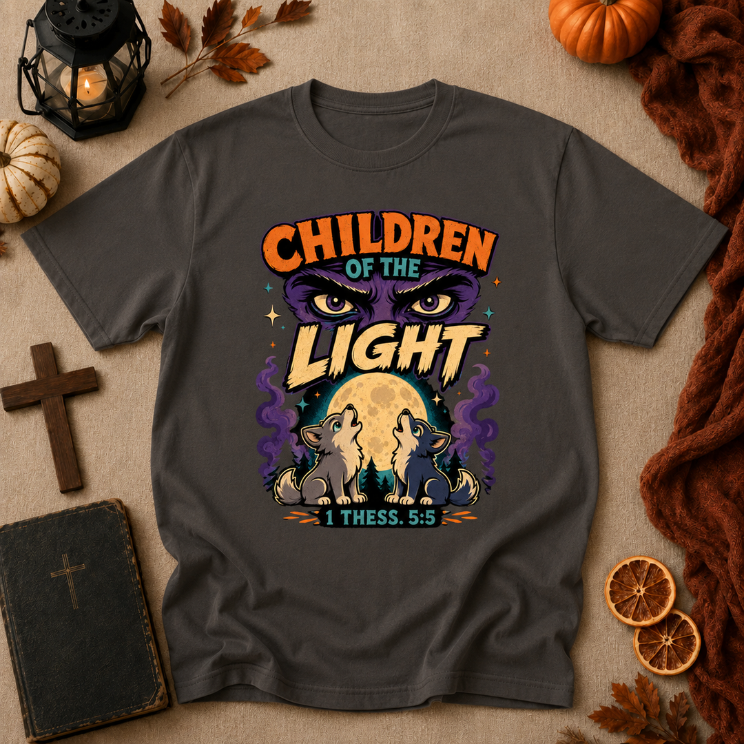 Children of the Light T‑Shirt — Faith-Inspired Retro Graphic Tee