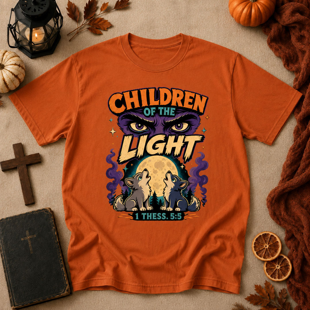 Children of the Light T‑Shirt — Faith-Inspired Retro Graphic Tee