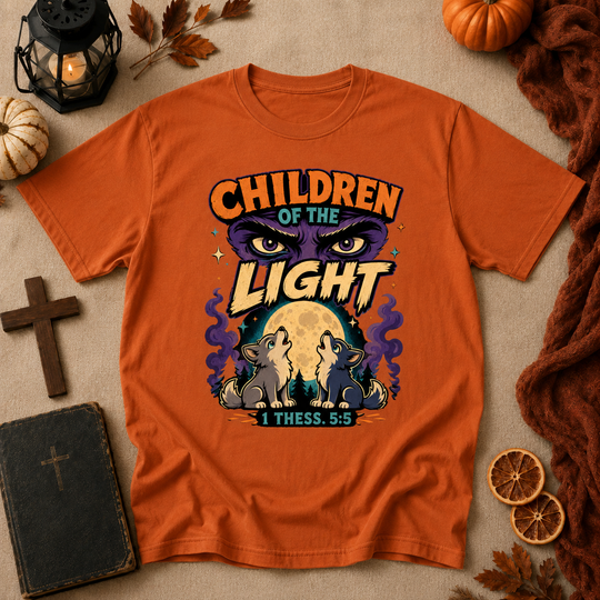 Children of the Light T‑Shirt — Faith-Inspired Retro Graphic Tee