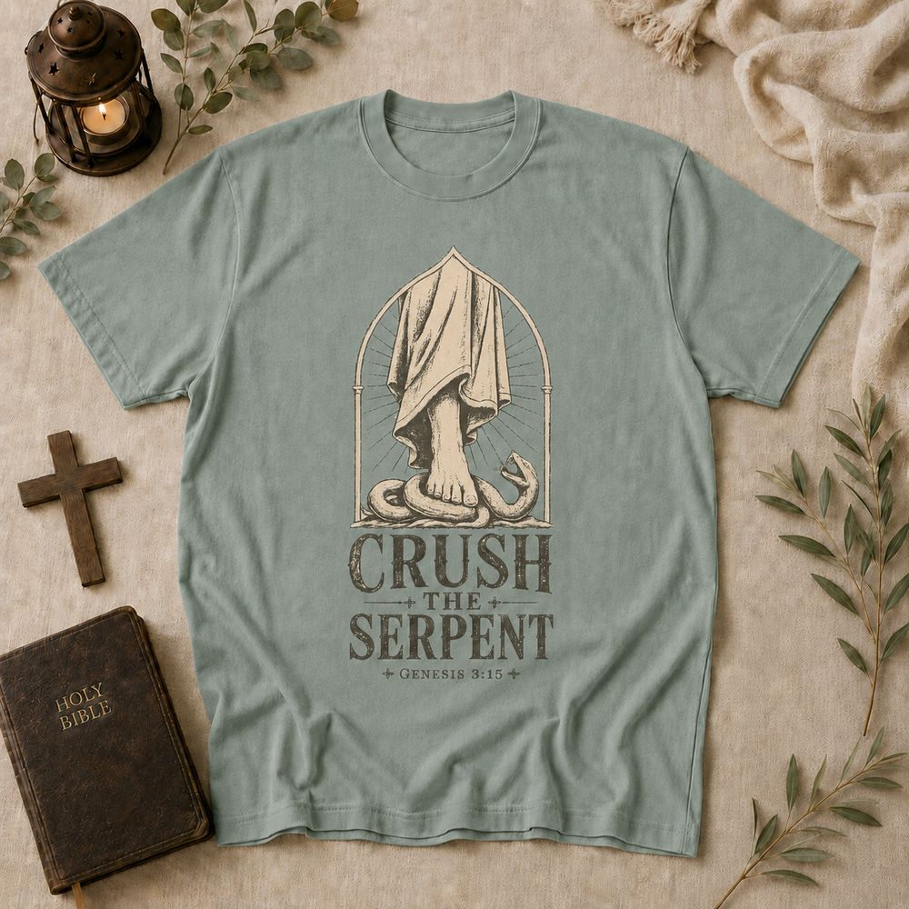 Crush The Serpent tee in bay #color_bay