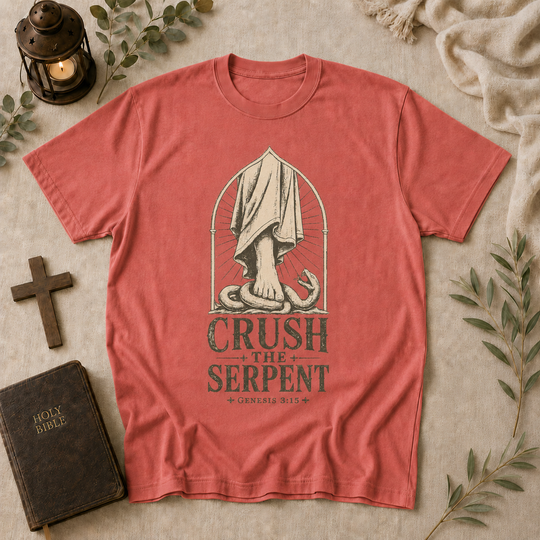 Crush The Serpent tee in watermelon #color_watermelon