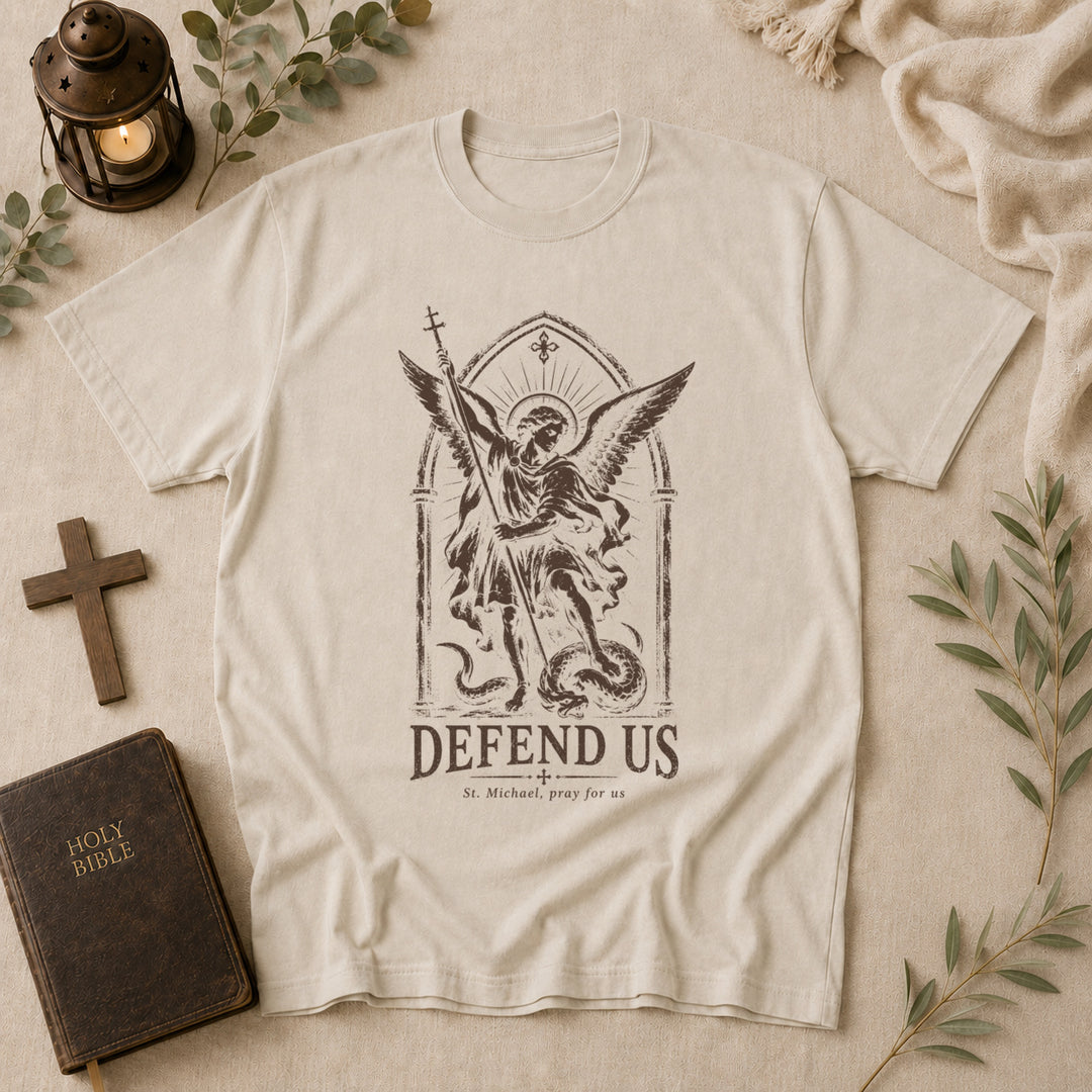 Defend Us Tee In Ivory #color_ivory