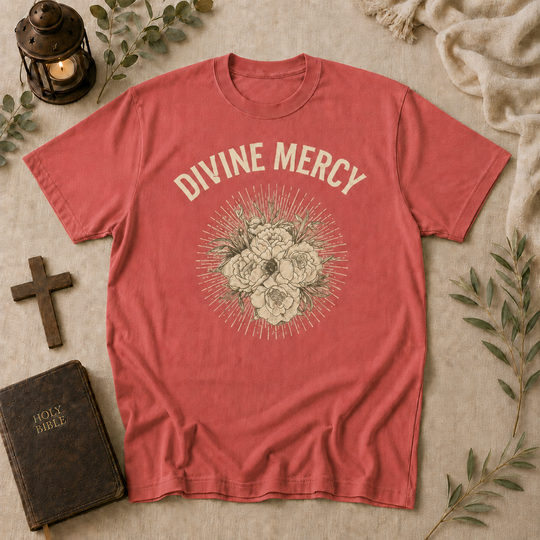 Divine Mercy tee in watermelon #color_watermelon
