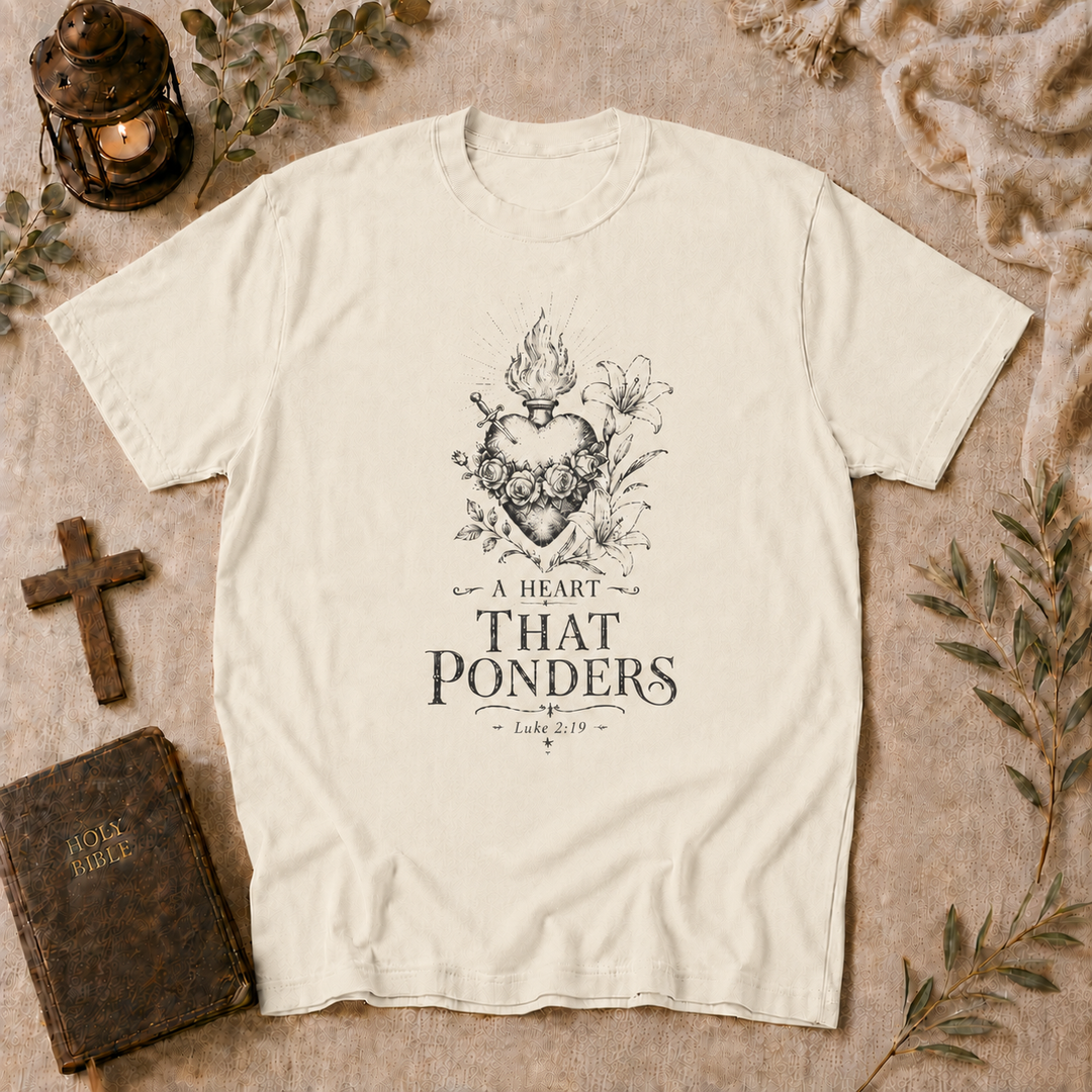 A Heart That Ponders tee in ivory #color_ivory