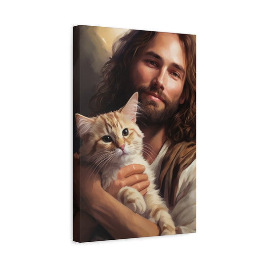 Jesus with One Cat
