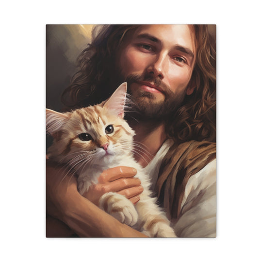 Jesus with One Cat
