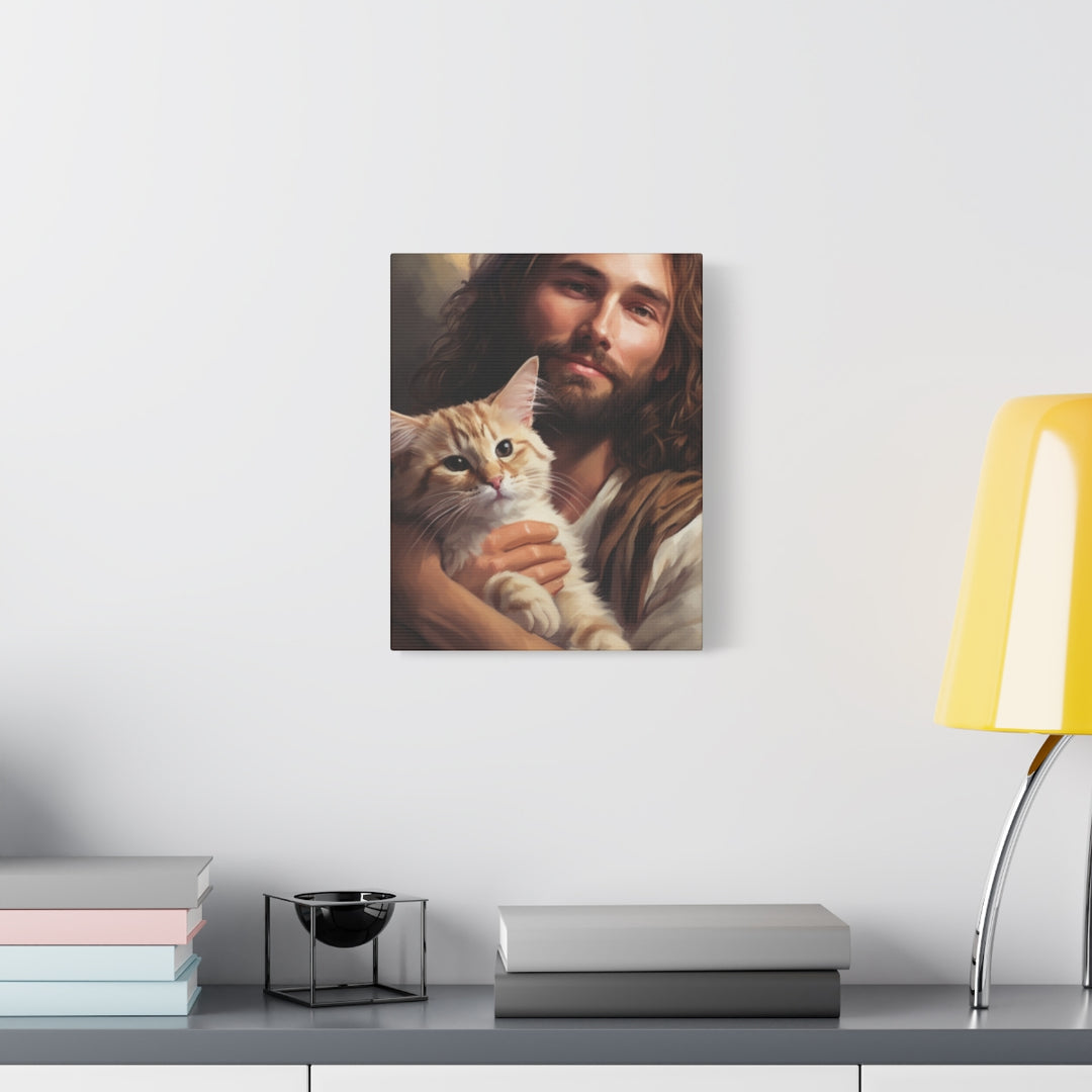 Jesus with One Cat